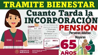 🚨 PENSIÓN BIENESTAR ¿Cuánto Tiempo Tarda El TRAMITE de INCOPORRACIÓN al PROGRAMA [upl. by Gregson]