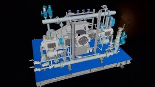 Piping Engineering  How Reciprocating Air Compressor Works [upl. by Eibbil]