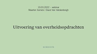 Uitvoering van overheidsopdrachten [upl. by Atinwahs308]