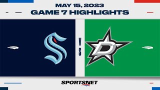 NHL Game 7 Highlights  Kraken vs Stars  May 15 2023 [upl. by Nahk]