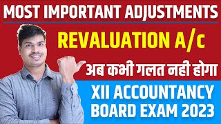 Revaluation Ac All most important Adjustment  Full syllabus Covered  Dont Miss before Board 2023 [upl. by Olwen]