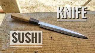 Knife Making  Forging a Japonese Sushi Knife [upl. by Ebert619]