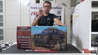 UNBOXING  RC4WD TRAIL FINDER 2 “LWB” RTR W 1987 TOYOTA XTRACAB HARD Karosserieset  Scale Crawler [upl. by Athalla]