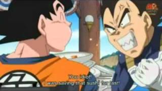 Goku Eats Vegetas Sushi [upl. by Ahsiki]