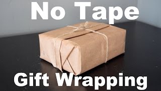 No Tape Gift Wrap  Christmas Gift Wrapping For Guys [upl. by Vaas]