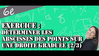 Déterminer les abscisses des points sur la droite graduée 23 [upl. by Dryfoos]