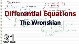 Differential Equations  31  The Wronskian [upl. by Rosenstein120]