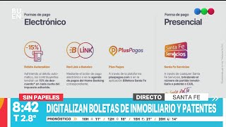 Digitalizan boletas de inmobiliario y patentes I Telefe Rosario [upl. by Arabella]