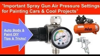 ▶ How To Spray Paint a Car  Spray Gun Air Pressure Requirement [upl. by Kos15]