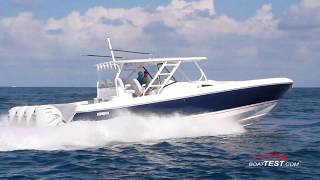 Intrepid Boats 475 Panacea 2019 Test Video  By BoatTESTcom [upl. by Yelmene]