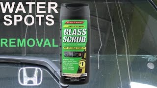 How To Remove Water Spots  Glass Scrub Review [upl. by Nioe]