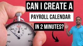 How to create Payroll Calendars in Excel within 2 minutes [upl. by Hcib12]