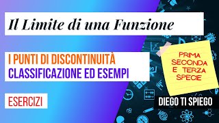 I PUNTI DI DISCONTINUITÀ DI UNA FUNZIONE classificazione  prima seconda e terza specie [upl. by Nutter]