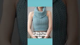 How to Crochet a Cowl Neck Halter Top in 4 Easy Steps crochet crochettutorial crochetpattern [upl. by Chelton]