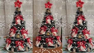 Ёлка из мишуры и конфет Рафаэлло Christmas Tree of Clinquant and Candies quotRaffaelloquot [upl. by Meehaf]