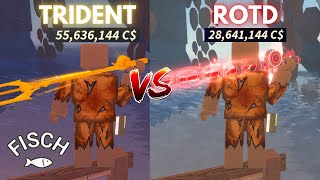 Trident Rod vs Rod Of The Depths  Which one is better For Farming  Fisch [upl. by Kohler690]