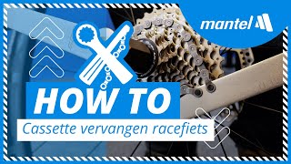 CASSETTE VERVANGEN van je RACEFIETS Mantel Howto [upl. by Whitebook]