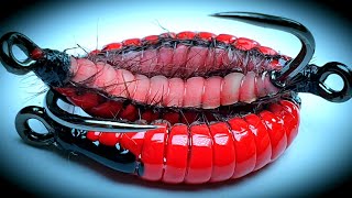 BloodwormFly Tying Realistic Bloodworm [upl. by Eiuqnom]