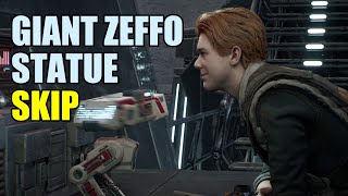 Star Wars Jedi Fallen Order PS4  The Giant Zeffo Statue Skip Speedrun Strategy [upl. by Sinne]