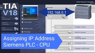 How to assign IP Address to Siemens PLC  HMI amp Laptop How to Find IP Address [upl. by Bertila557]