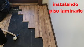 INSTALANDO PISO LAMINADO PARA AVANZADOS  piso laminado [upl. by Alekahs]