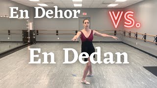 En Dehors vs En Dedans Turns  Ballet Terminology [upl. by Luapleahcim]