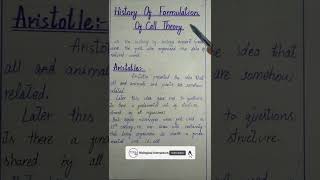 shorts Class 9  Biology Chapter 4 History of formulation of cell theory  biological instruction [upl. by Samul]