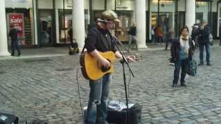 Amazing Singer At Covent Garden  LONDON  Rob Falsini  quotChasing Carsquot Snow Patrol [upl. by Kera]