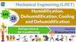 L 23 Humidification and Dehumidification  Refrigeration and Air Conditioning  Mechanical [upl. by Ulane843]