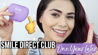 ONE YEAR LATER SMILE DIRECT CLUB UPDATE  Aligner Routine [upl. by Neurath17]