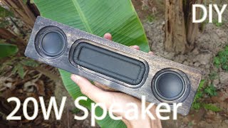 DIY 20W Mini Bluetooth Speaker [upl. by Burman]