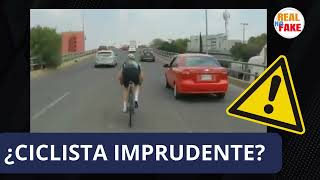 Captan a ciclista imprudente en Naucalpan Edomex [upl. by Essilrahc]