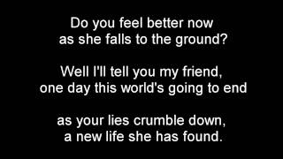 Red Jumpsuit Apparatus  Face Down Lyrics [upl. by Ibmat221]