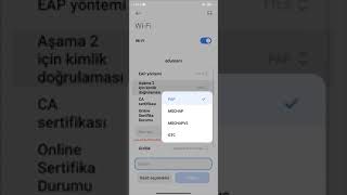 Çomü Eduroam Android Ayarları [upl. by Elisabet165]