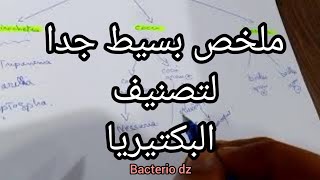 ملخص تصنيف البكتيريا [upl. by Trab]