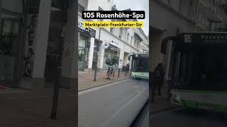 MarktplatzFrankfurter Straße 105➡️RosenhöheSportzentrum ebus shorts [upl. by Furie958]