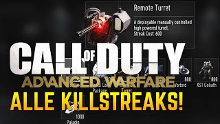 ALLE KILLSTREAKS  SCORESTREAKS in Call of Duty Advanced Warfare COD AW Erweiterungen [upl. by Anel643]