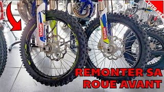 comment bien remonter sa roue avant dune moto cross ou dun enduro [upl. by Larimer]