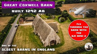 FlyThrough the Great Coxwell Barn with DJI Mini 2 [upl. by Arfihs]