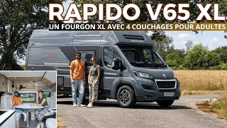 Rapido V65 XL  un grand fourgon familial à découvrir en vidéo [upl. by Acissey]