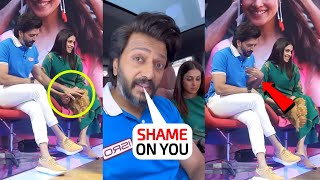 Patnivrata Pati😳 Ritesh Deshmukh Touched wife Genelia DSouzas Feet And Got Trolled [upl. by Nahsad]