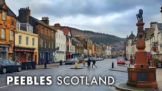 PEEBLES Wintry Morning Walk  Scotland 4K  SCOTTISH BORDERS WALKING TOUR [upl. by Eatnhoj174]