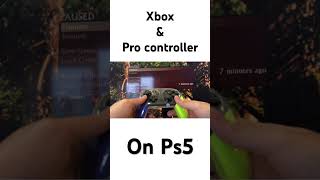 Xbox amp Pro controller on Ps5 [upl. by Arette]