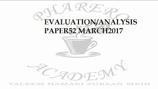 A Level Physics Paper 5 EVALUATIONANALYSIS PAPER 52 MARCH 2017 [upl. by Dnomyad]