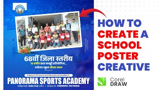 HOW TOCREATE ASCHOOL POSTER CREATIVE [upl. by Anaiad810]