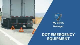 DOT Emergency Equipment [upl. by Tnaryb]