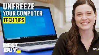 4 Methods To Unfreeze Your Computer  Tech Tips from Best Buy [upl. by Medlin]