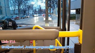 Wiener Linien Linie 31A 🚍 372 Großjedlersdorf Jochbergengasse➡️Kagraner Platz [upl. by Nomannic]