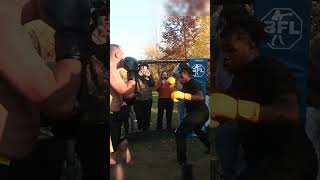 CRAZY KNOCKOUT in boxing match bfl boxing boxingmatch boxingnews [upl. by Tray]