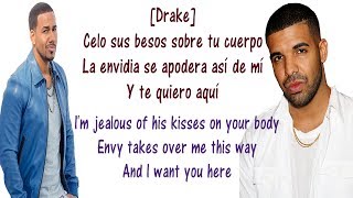 Odio  Romeo Santos ft Drake Lyrics English and Spanish  Translation from both languages  I hate [upl. by Eidarb]